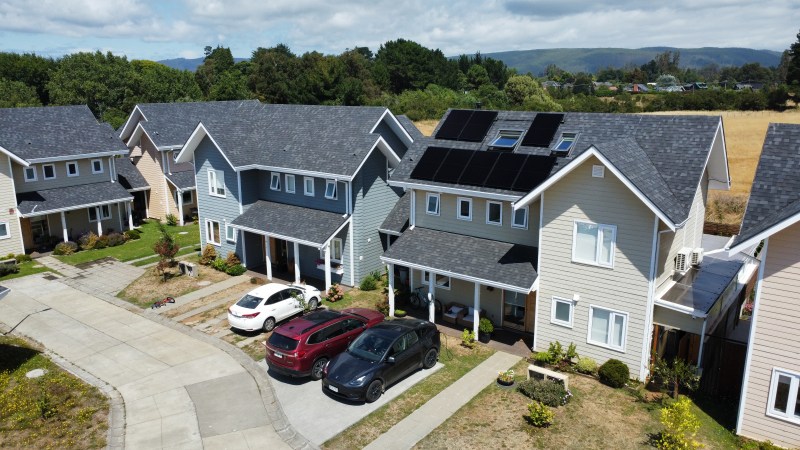 Casas con paneles solares en Valdivia